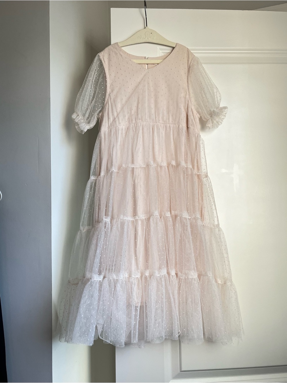 Noralee Tiered Tulle Midi Dress sz 6y